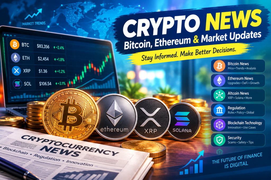Crypto News Today: Latest Bitcoin, Ethereum, and Cryptocurrency Market Updates